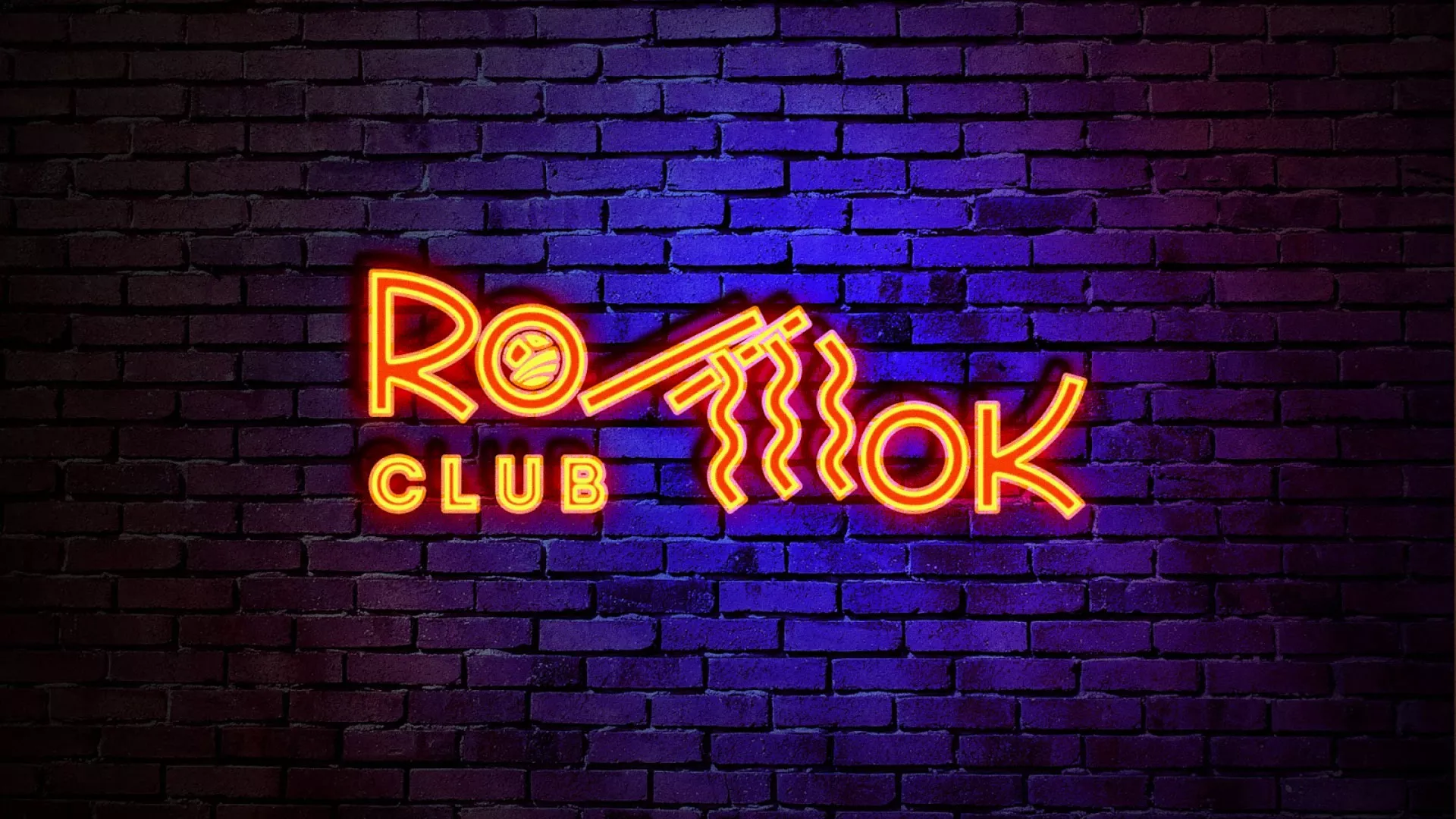 Разработка интерьерной вывески суши-бара «Roll Wok Club» в Любани